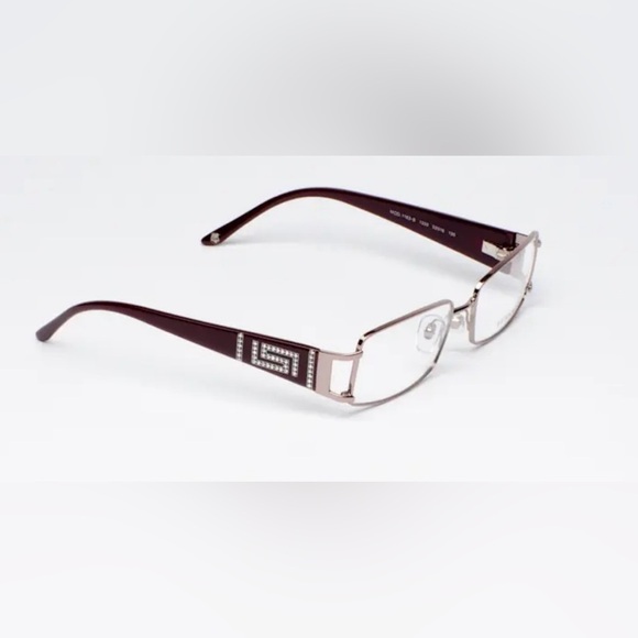 Versace VE1163B Rectangle Frame Purple Rhinestone Glasses - Picture 1 of 9